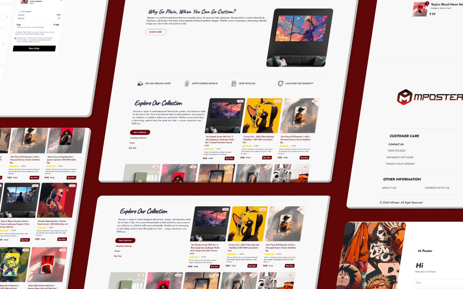 Custom Web Ecosystem for M Poster Digital Printing Marketplace